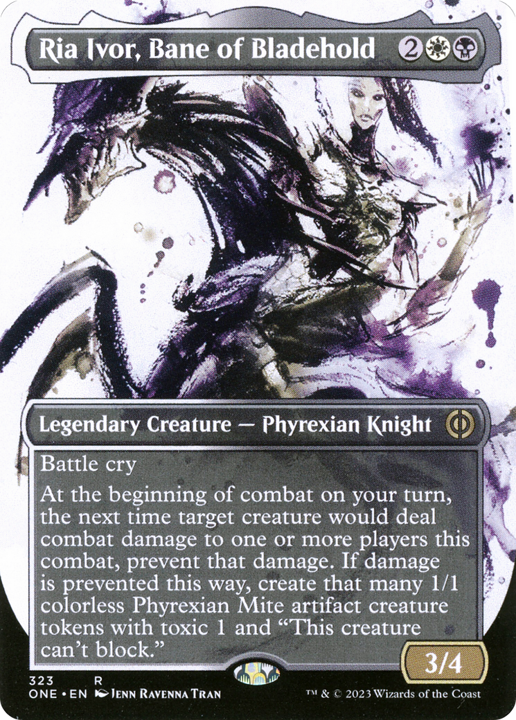 Ria Ivor, Bane of Bladehold (Borderless Ichor) [Phyrexia: All Will Be One] | Fandemonia Ltd