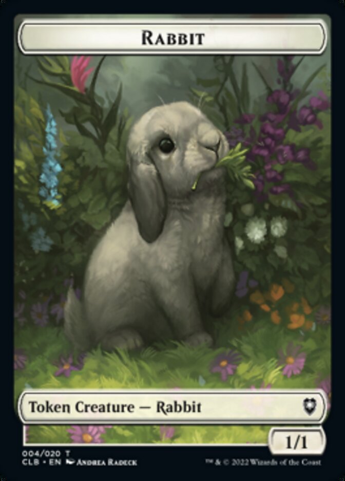 Treasure // Rabbit Double-sided Token [Commander Legends: Battle for Baldur's Gate Tokens] | Fandemonia Ltd