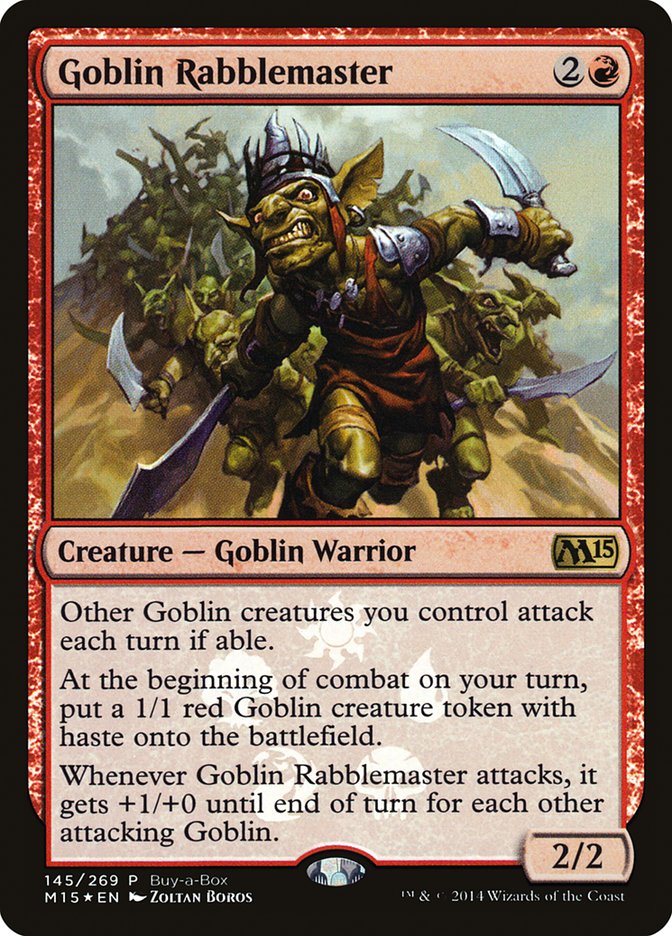 Goblin Rabblemaster (Buy-A-Box) [Magic 2015 Promos] | Fandemonia Ltd