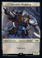 Astartes Warrior // Robot Double-sided Token (Surge Foil) [Universes Beyond: Warhammer 40,000 Tokens] | Fandemonia Ltd