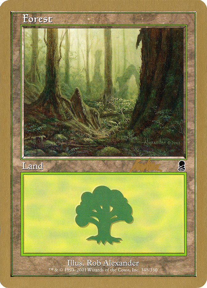 Forest (bk348) (Brian Kibler) [World Championship Decks 2002] | Fandemonia Ltd