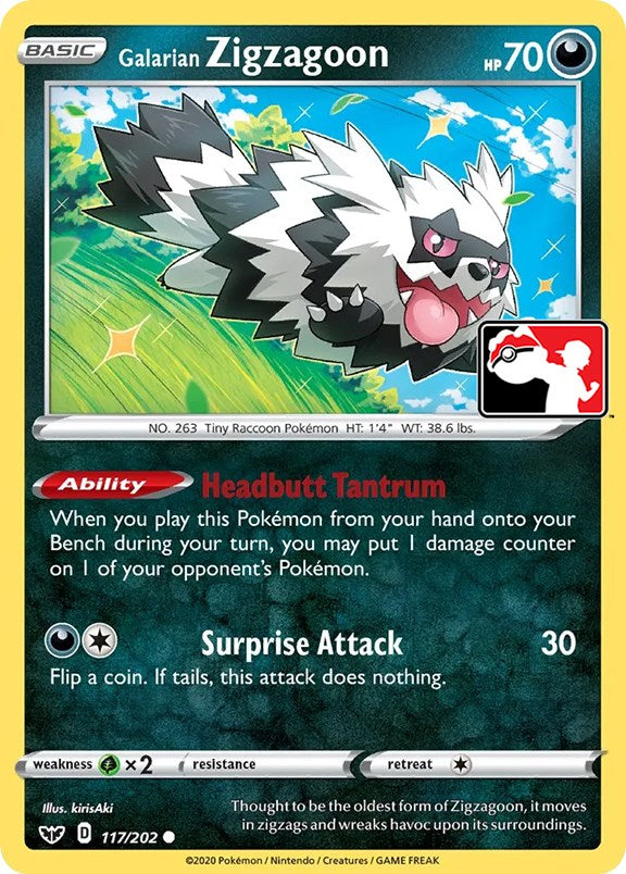 Galarian Zigzagoon (117/202) [Prize Pack Series One] | Fandemonia Ltd