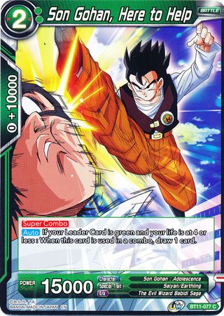 Son Gohan, Here to Help [BT11-077] | Fandemonia Ltd