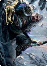 Jorn, God of Winter Art Card (Gold-Stamped Signature) [Kaldheim: Art Series] | Fandemonia Ltd