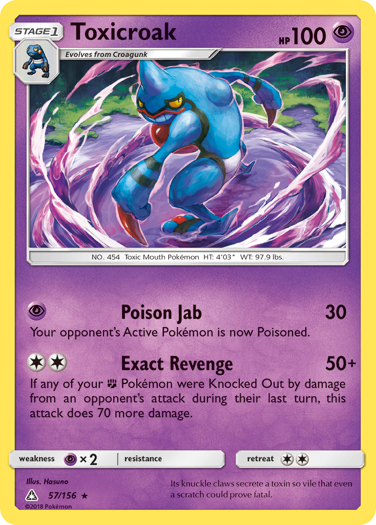 Toxicroak (57/156) [Sun & Moon: Ultra Prism] | Fandemonia Ltd