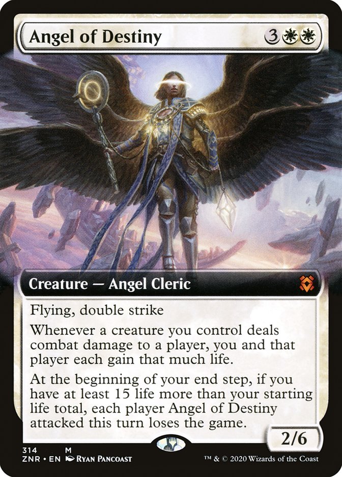 Angel of Destiny (Extended Art) [Zendikar Rising] | Fandemonia Ltd