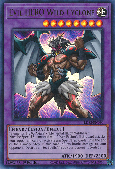 Evil HERO Wild Cyclone [LDS3-EN030] Ultra Rare | Fandemonia Ltd