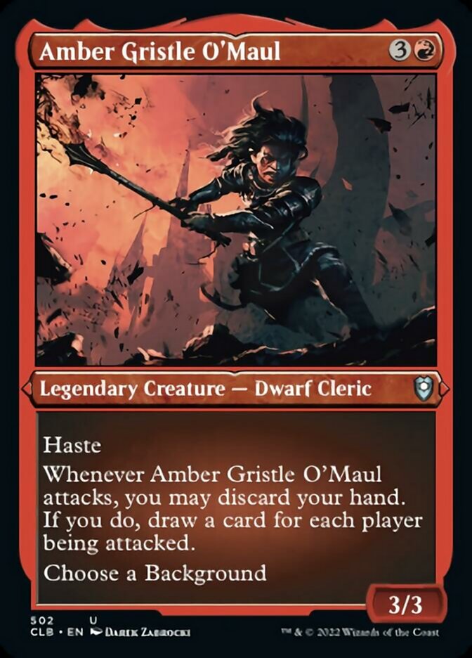 Amber Gristle O'Maul (Foil Etched) [Commander Legends: Battle for Baldur's Gate] | Fandemonia Ltd