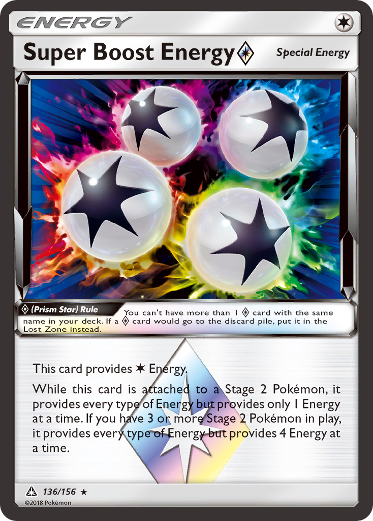 Super Boost Energy (136/156) (Prism Star) [Sun & Moon: Ultra Prism] | Fandemonia Ltd