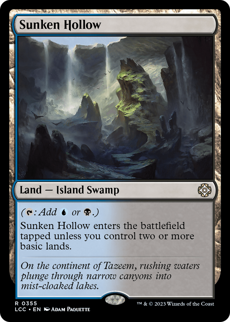 Sunken Hollow [The Lost Caverns of Ixalan Commander] | Fandemonia Ltd