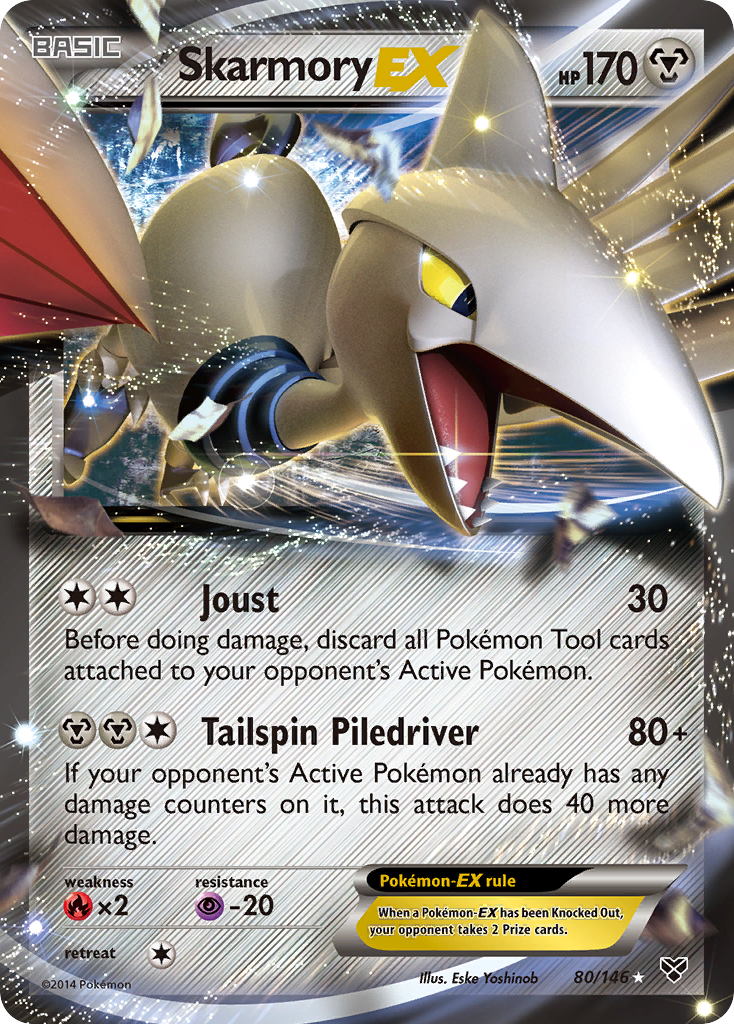 Skarmory EX (80/146) [XY: Base Set] | Fandemonia Ltd