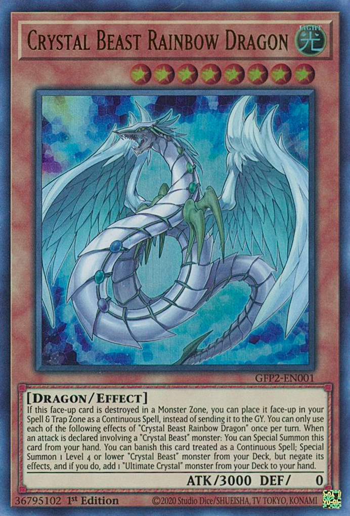 Crystal Beast Rainbow Dragon [GFP2-EN001] Ultra Rare | Fandemonia Ltd