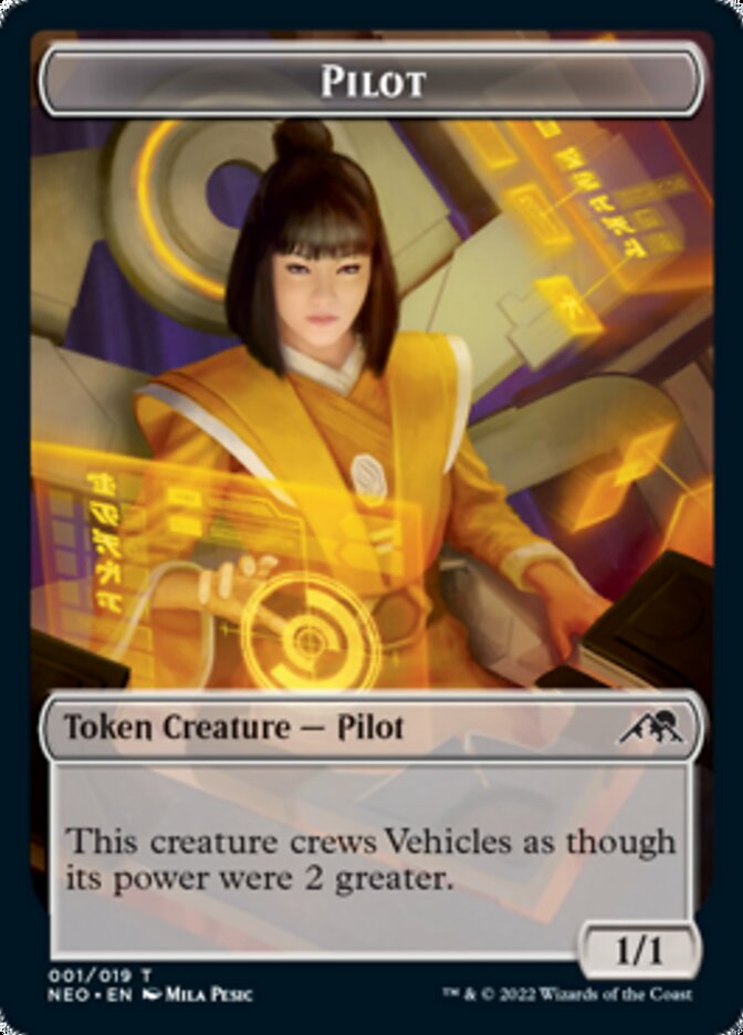 Pilot Token [Kamigawa: Neon Dynasty Tokens] | Fandemonia Ltd