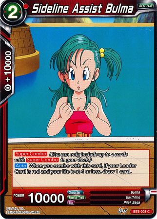 Sideline Assist Bulma (BT5-008) [Miraculous Revival] | Fandemonia Ltd