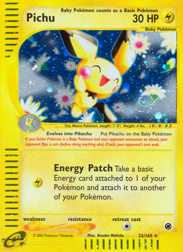 Pichu (22/165) [Expedition: Base Set] | Fandemonia Ltd