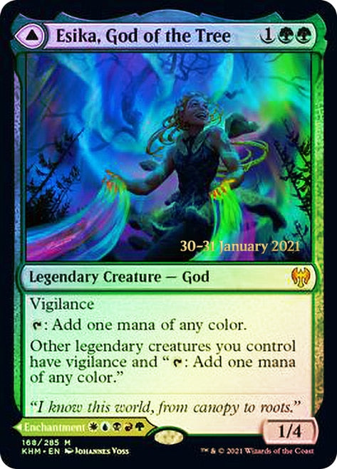 Esika, God of the Tree // The Prismatic Bridge  [Kaldheim Prerelease Promos] | Fandemonia Ltd