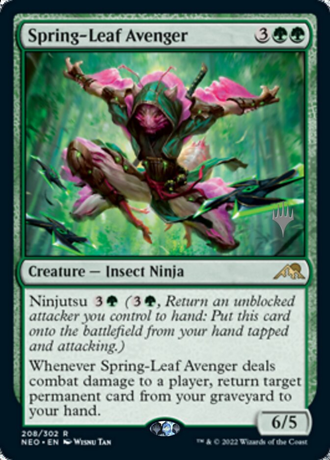 Spring-Leaf Avenger (Promo Pack) [Kamigawa: Neon Dynasty Promos] | Fandemonia Ltd