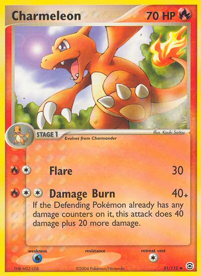 Charmeleon (31/112) [EX: FireRed & LeafGreen] | Fandemonia Ltd