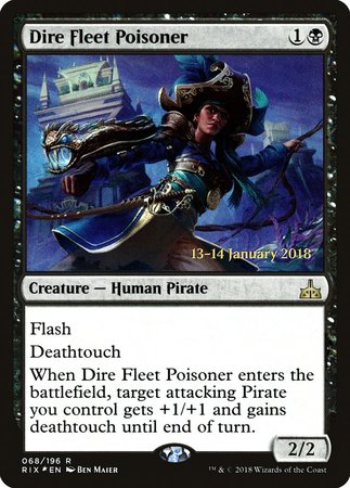 Dire Fleet Poisoner [Rivals of Ixalan Promos] | Fandemonia Ltd