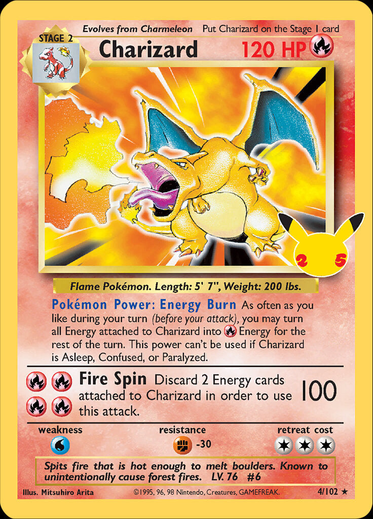 Charizard (4/102) [Celebrations: 25th Anniversary - Classic Collection] | Fandemonia Ltd