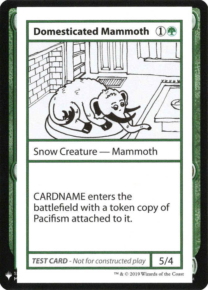 Domesticated Mammoth [Mystery Booster Playtest Cards] | Fandemonia Ltd