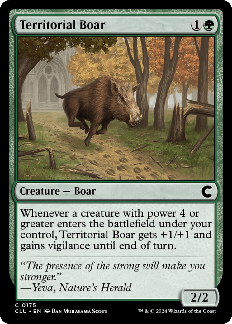 Territorial Boar [Ravnica: Clue Edition] | Fandemonia Ltd