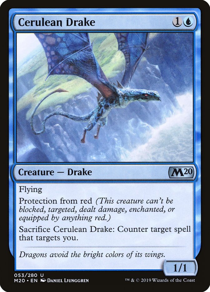 Cerulean Drake [Core Set 2020] | Fandemonia Ltd