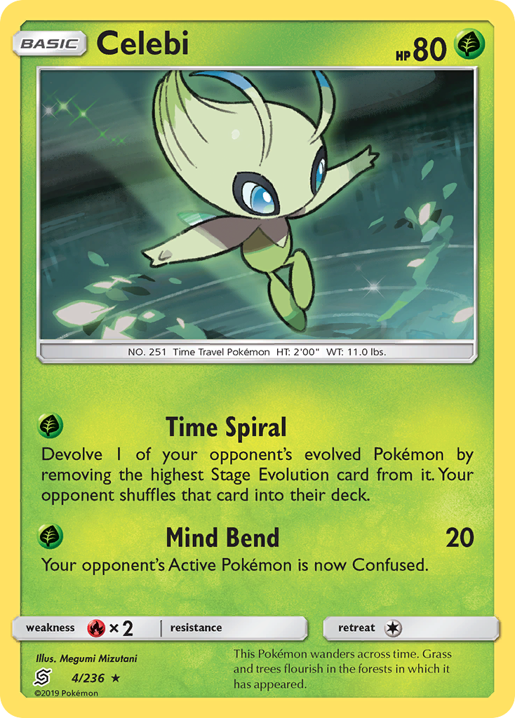 Celebi (4/236) [Sun & Moon: Unified Minds] | Fandemonia Ltd