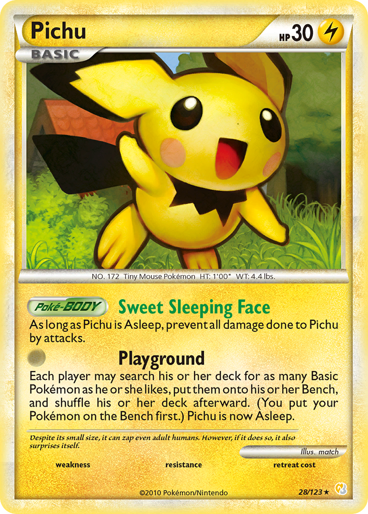 Pichu (28/123) [HeartGold & SoulSilver: Base Set] | Fandemonia Ltd