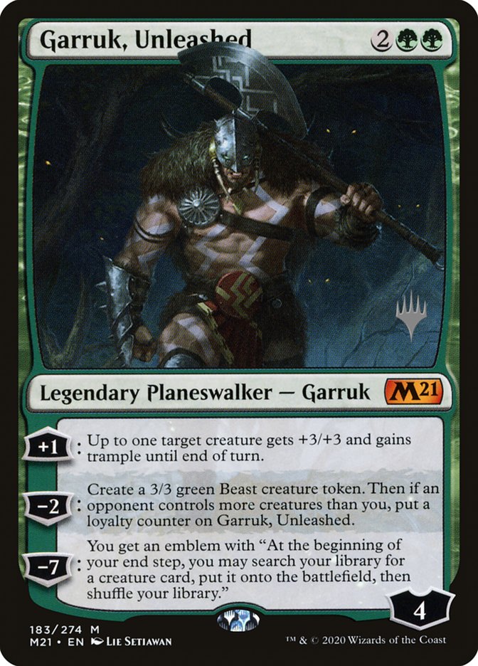 Garruk, Unleashed (Promo Pack) [Core Set 2021 Promos] | Fandemonia Ltd