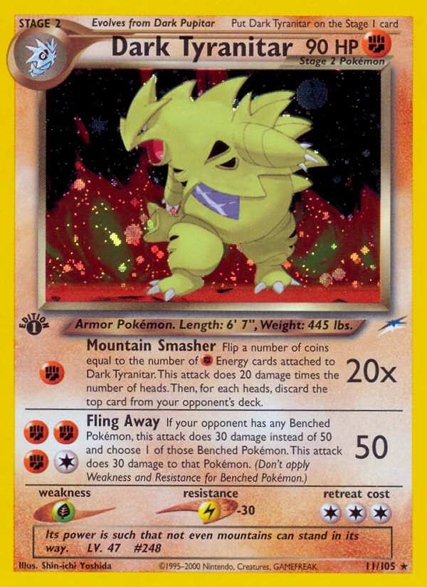 Dark Tyranitar (11/105) [Neo Destiny 1st Edition] | Fandemonia Ltd