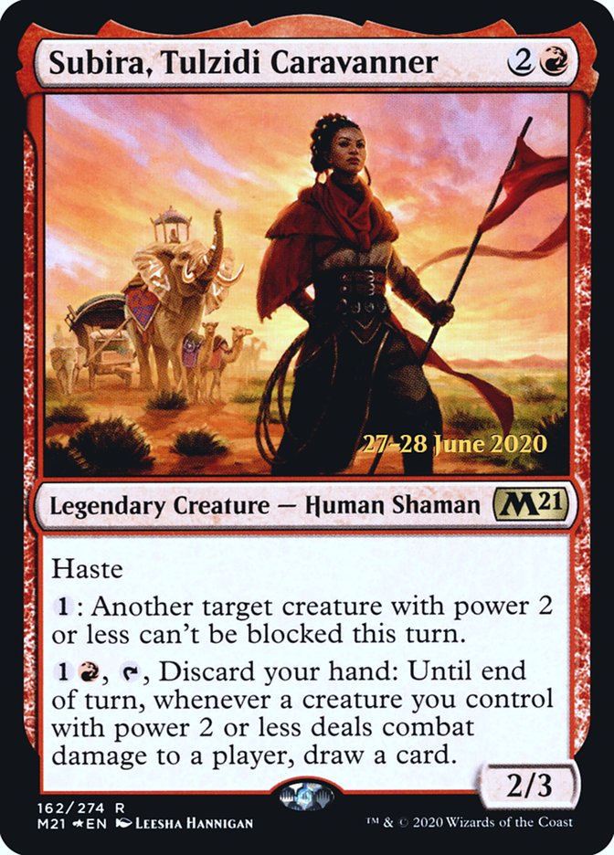 Subira, Tulzidi Caravanner  [Core Set 2021 Prerelease Promos] | Fandemonia Ltd