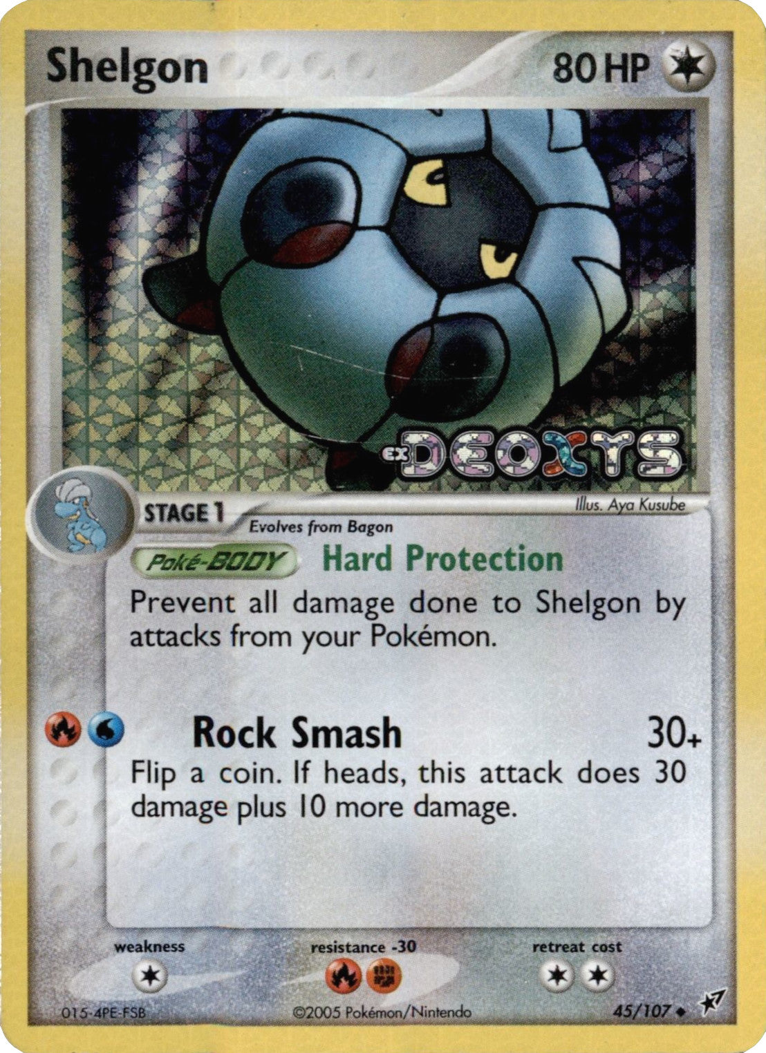 Shelgon (45/107) (Stamped) [EX: Deoxys] | Fandemonia Ltd