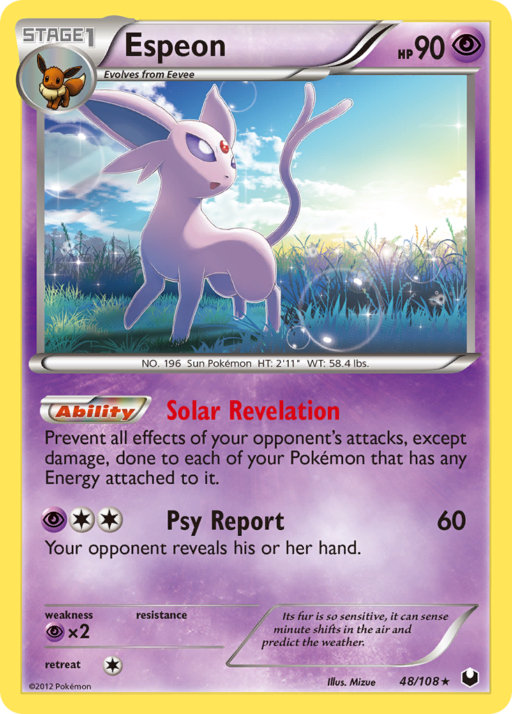 Espeon (48/108) [Black & White: Dark Explorers] | Fandemonia Ltd