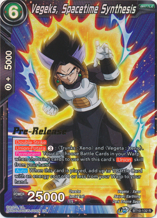 Vegeks, Spacetime Synthesis (BT10-132) [Rise of the Unison Warrior Prerelease Promos] | Fandemonia Ltd