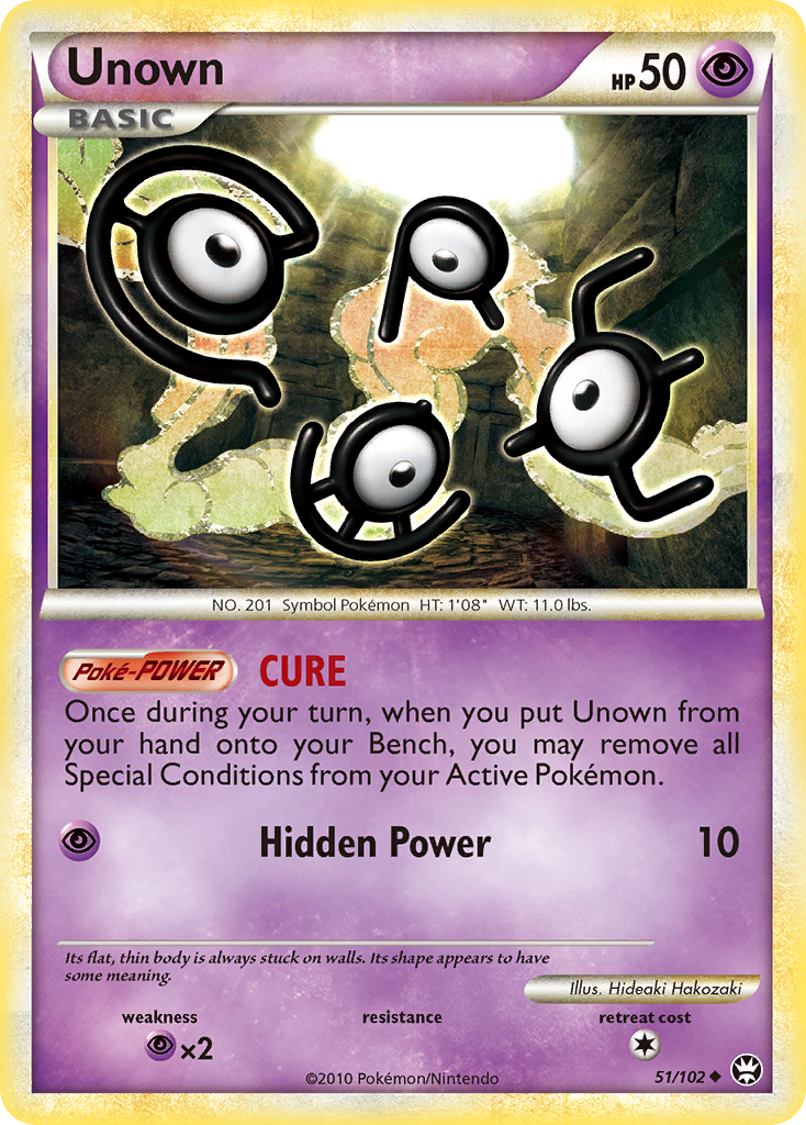 Unown (51/102) [HeartGold & SoulSilver: Triumphant] | Fandemonia Ltd