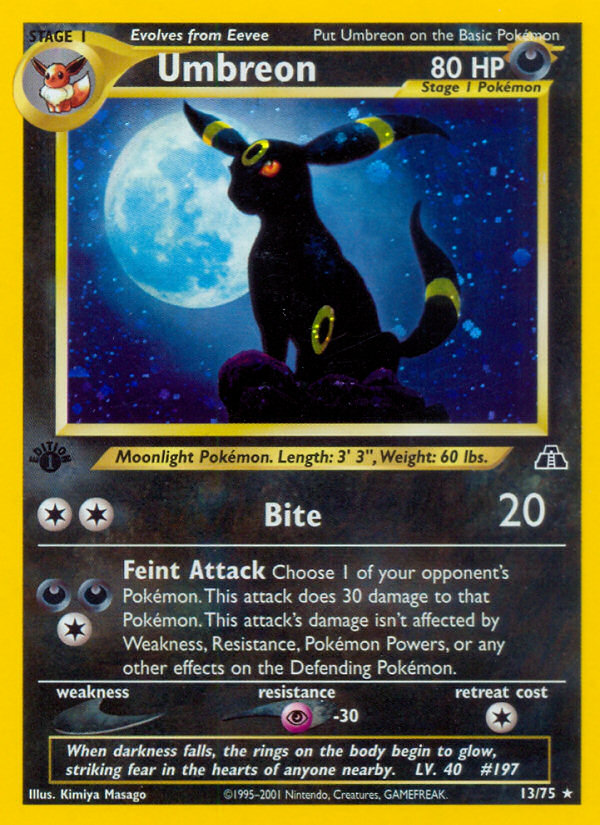 Umbreon (13/75) [Neo Discovery 1st Edition] | Fandemonia Ltd