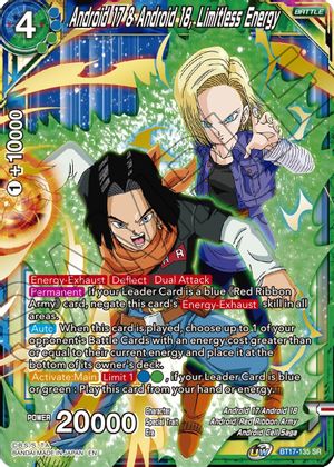 Android 17 & Android 18, Limitless Energy (BT17-135) [Ultimate Squad] | Fandemonia Ltd