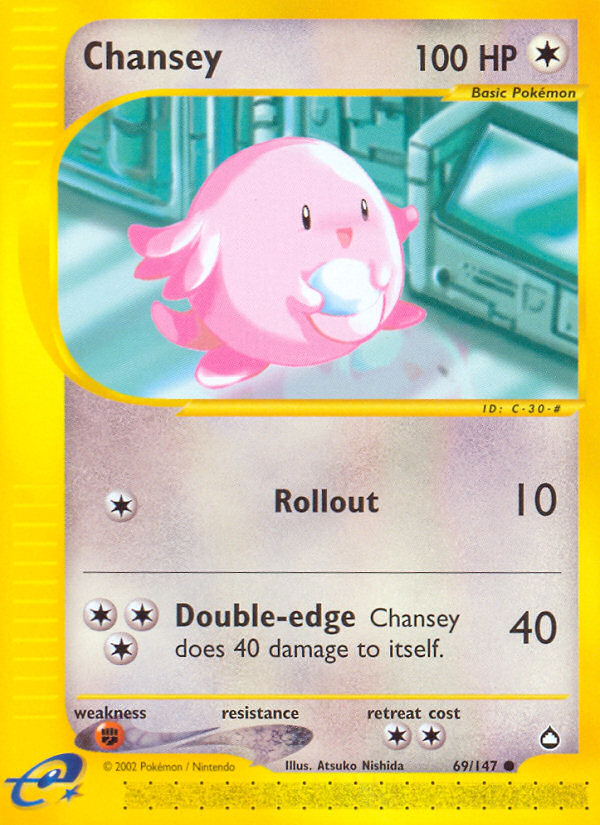 Chansey (69/147) [Aquapolis] | Fandemonia Ltd