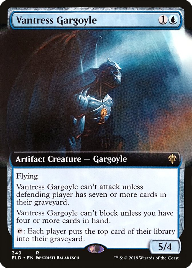 Vantress Gargoyle (Extended Art) [Throne of Eldraine] | Fandemonia Ltd