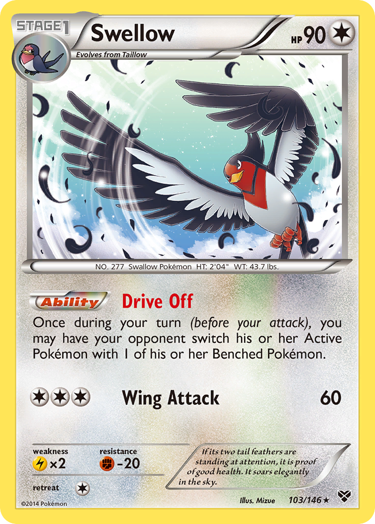 Swellow (103/146) [XY: Base Set] | Fandemonia Ltd