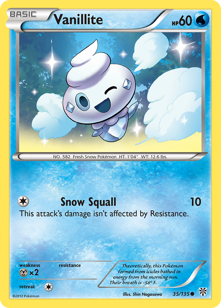 Vanillite (35/135) [Black & White: Plasma Storm] | Fandemonia Ltd