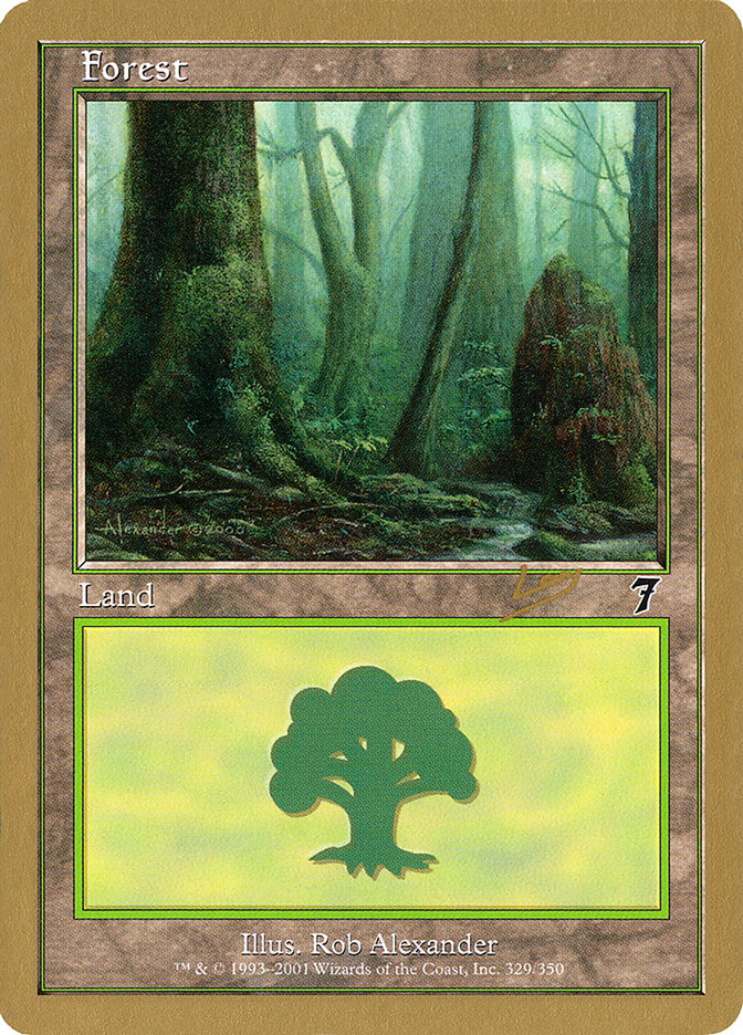 Forest (rl329) (Raphael Levy) [World Championship Decks 2002] | Fandemonia Ltd