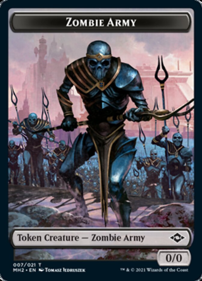 Zombie Army Token [Modern Horizons 2 Tokens] | Fandemonia Ltd