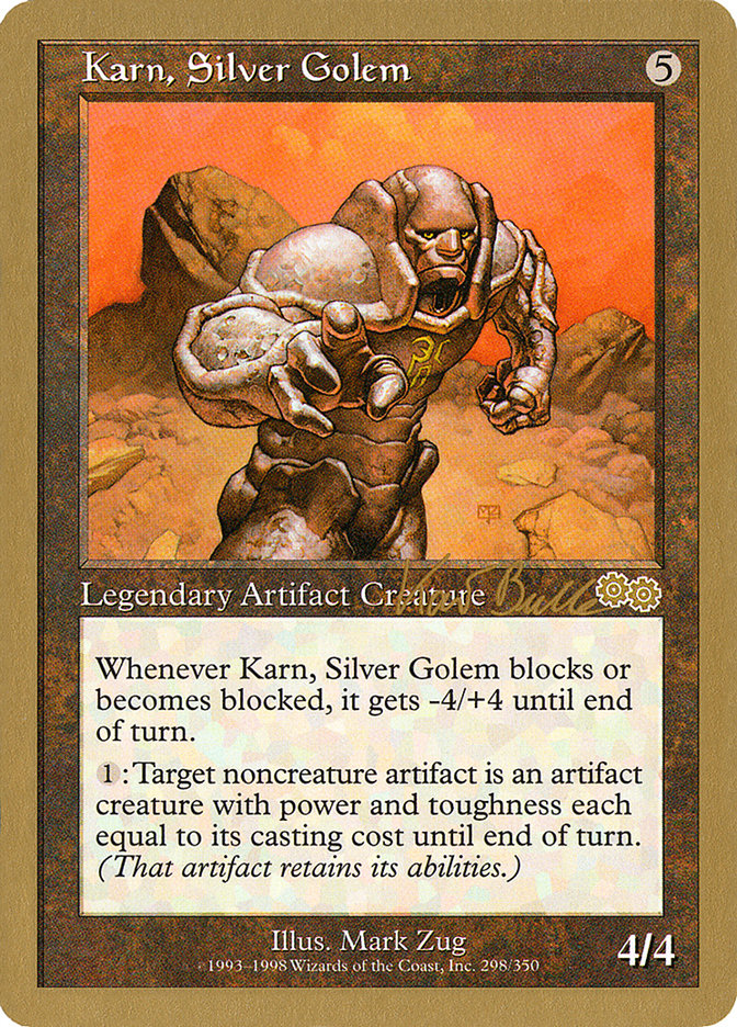 Karn, Silver Golem (Kai Budde) [World Championship Decks 1999] | Fandemonia Ltd