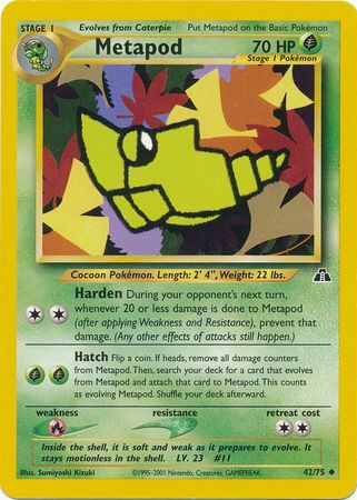 Metapod (42/75) [Neo Discovery Unlimited] | Fandemonia Ltd