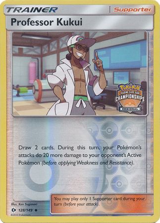 Professor Kukui (128/149) (Regional Championship Promo) [Sun & Moon: Base Set] | Fandemonia Ltd