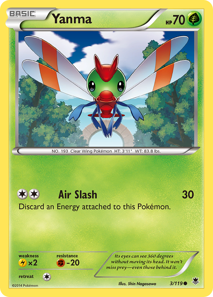 Yanma (3/119) [XY: Phantom Forces] | Fandemonia Ltd