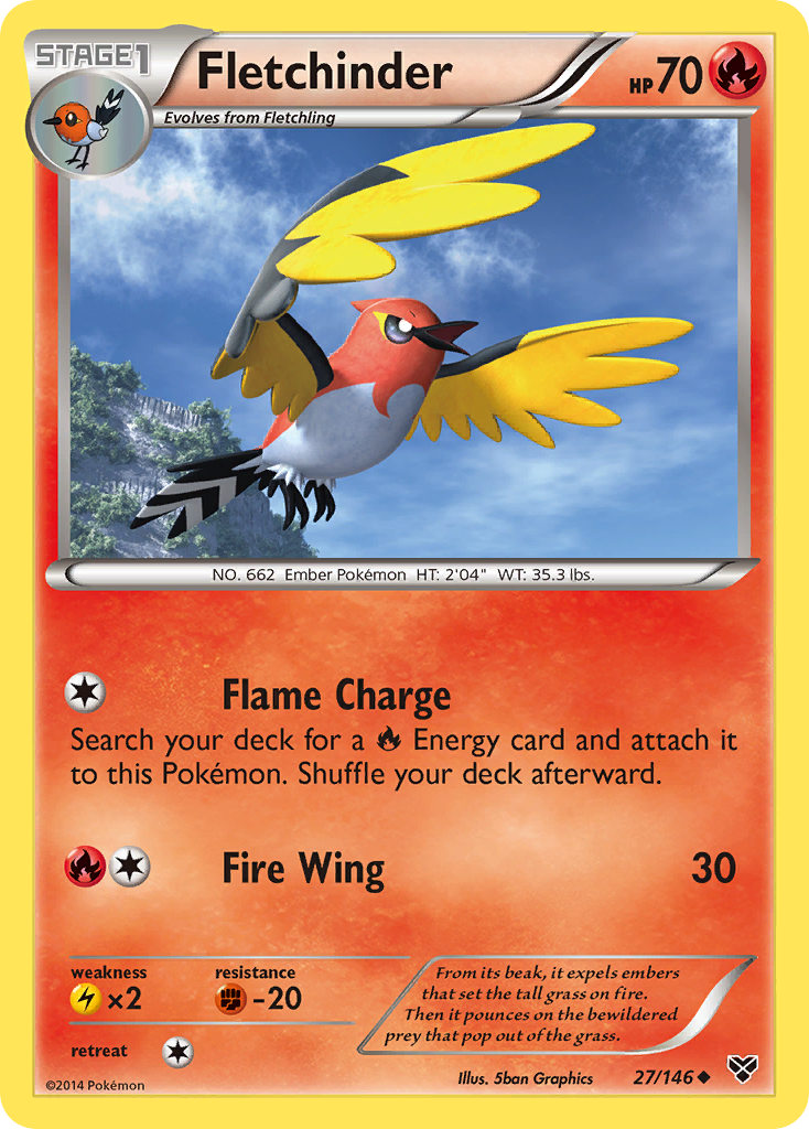 Fletchinder (27/146) [XY: Base Set] | Fandemonia Ltd