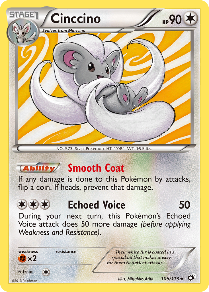 Cinccino (105/113) [Black & White: Legendary Treasures] | Fandemonia Ltd